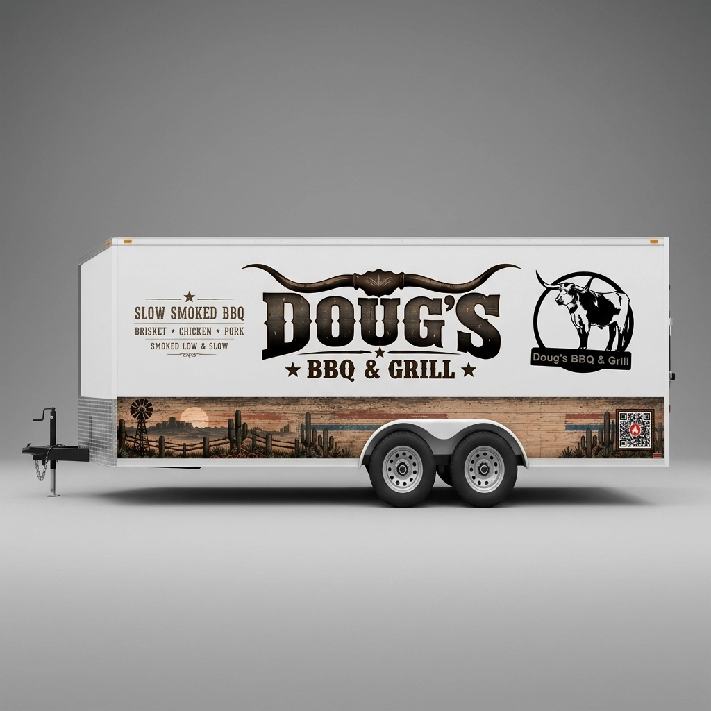 Flat Nose Trailer wrap concept