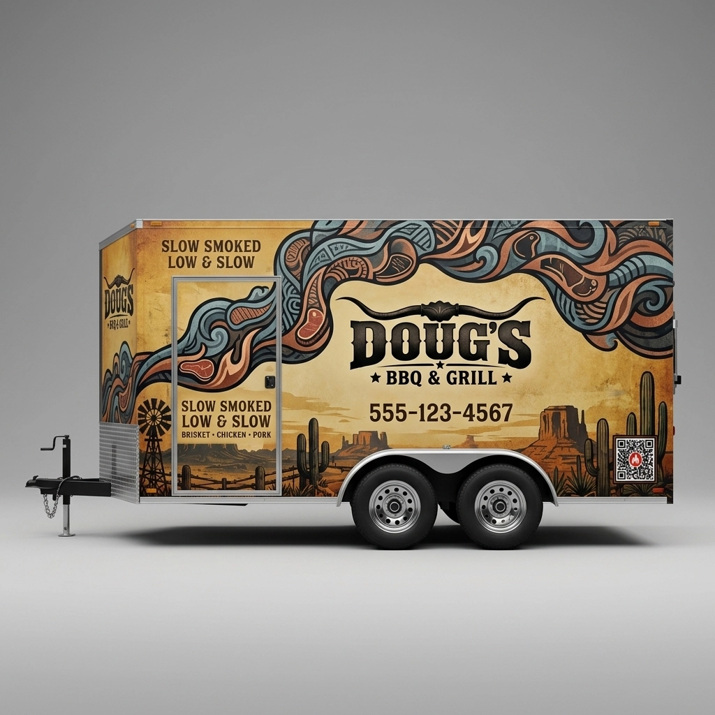 Flat Nose Trailer wrap concept
