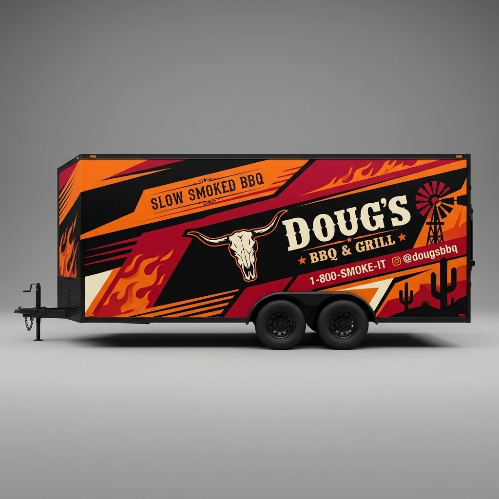 Flat Nose Trailer wrap concept