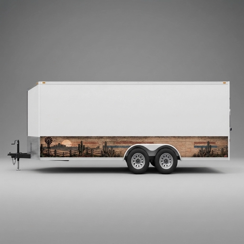 Flat Nose Trailer wrap concept