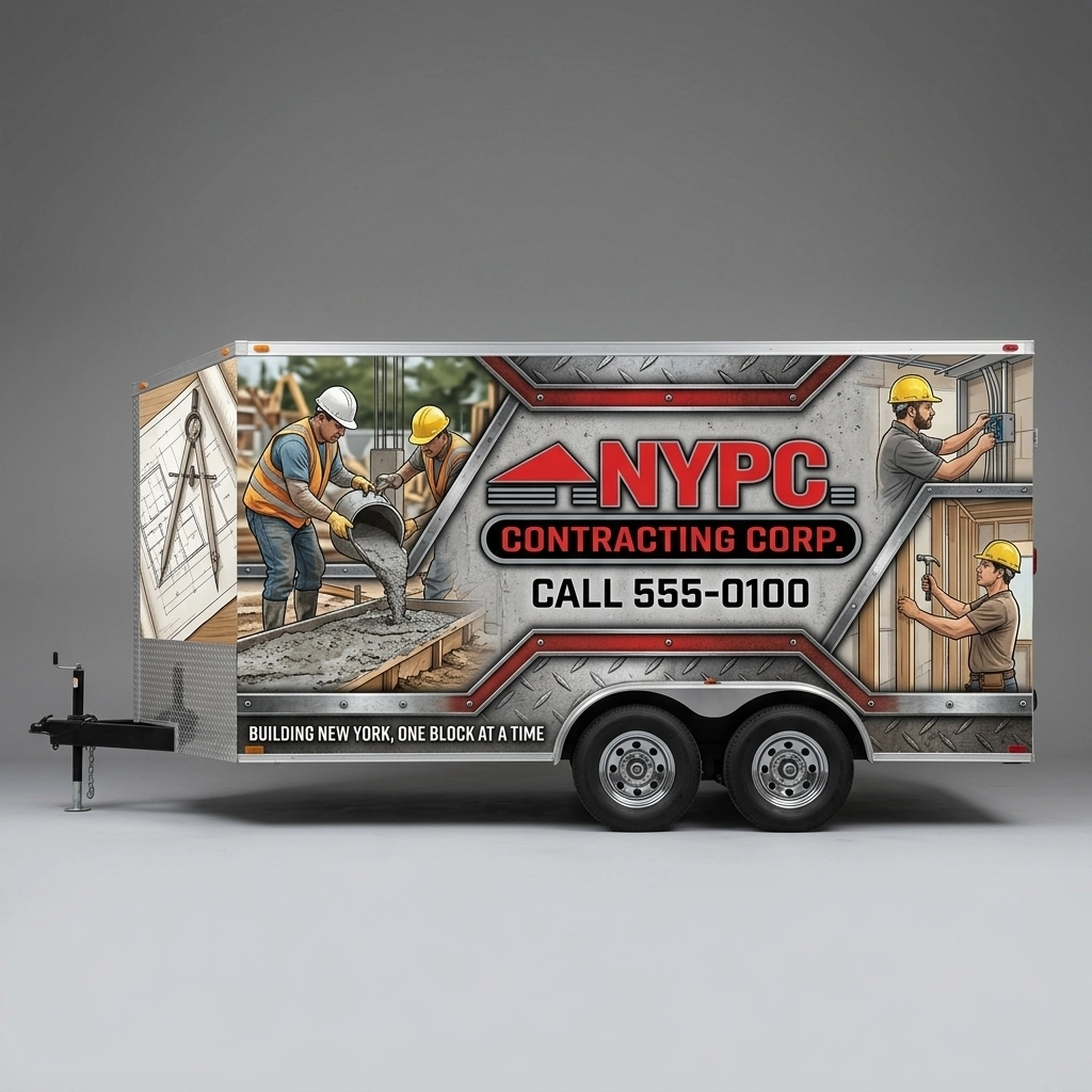 V-Nose Trailer wrap concept