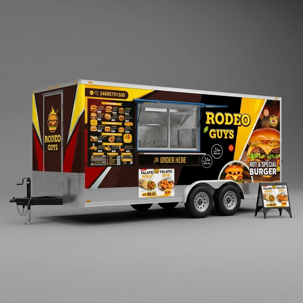 Flat Nose Trailer wrap concept