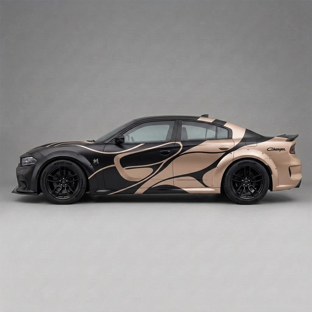 2023 Dodge Charger Scat Pack Widebody wrap concept