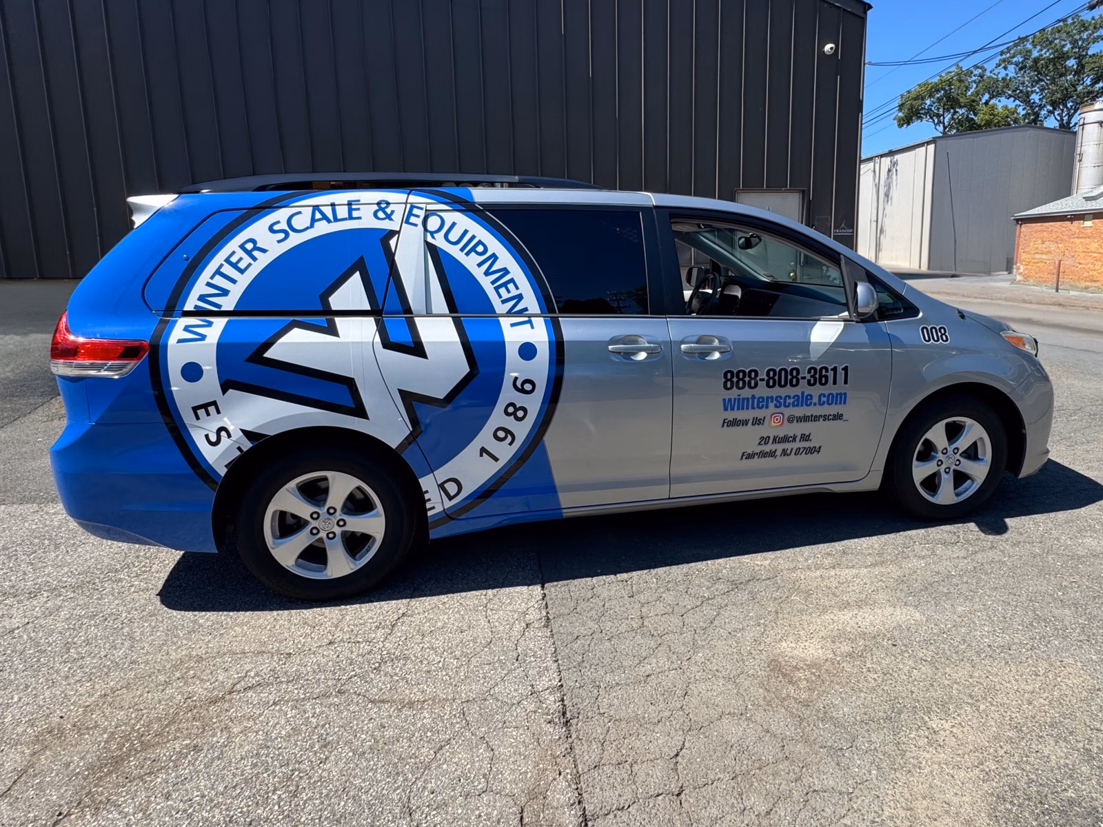 Winter Scale & Equipment vehicle wrap in Fairfield, NJ
