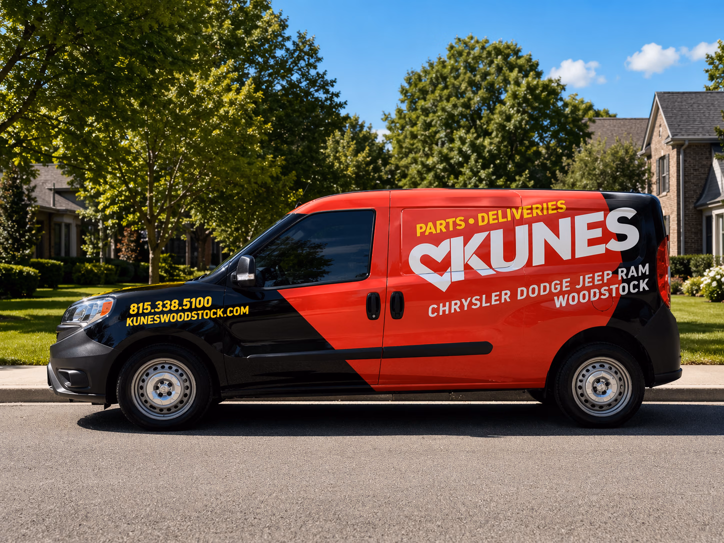 Kunes vehicle wrap in Woodstock, IL