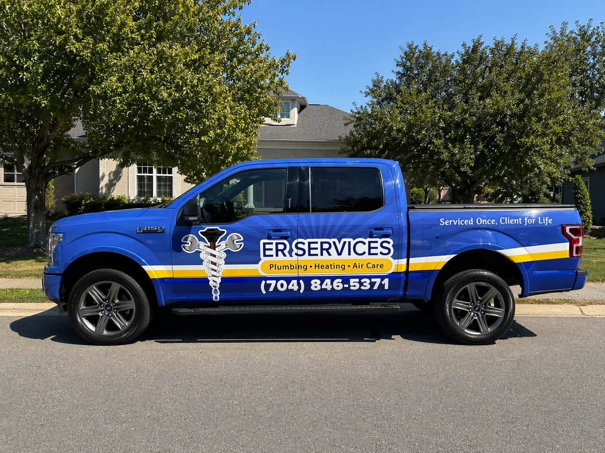 Partial wrap on a Ford F-150 truck in Charlotte, NC
