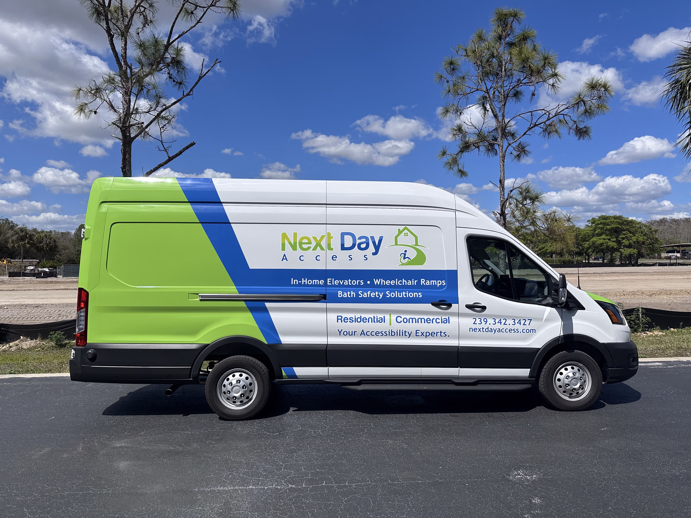 Next Day Access vehicle wrap in Fort Myers, FL