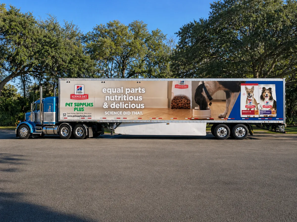 Full wrap on a trailer in Seymour, IN