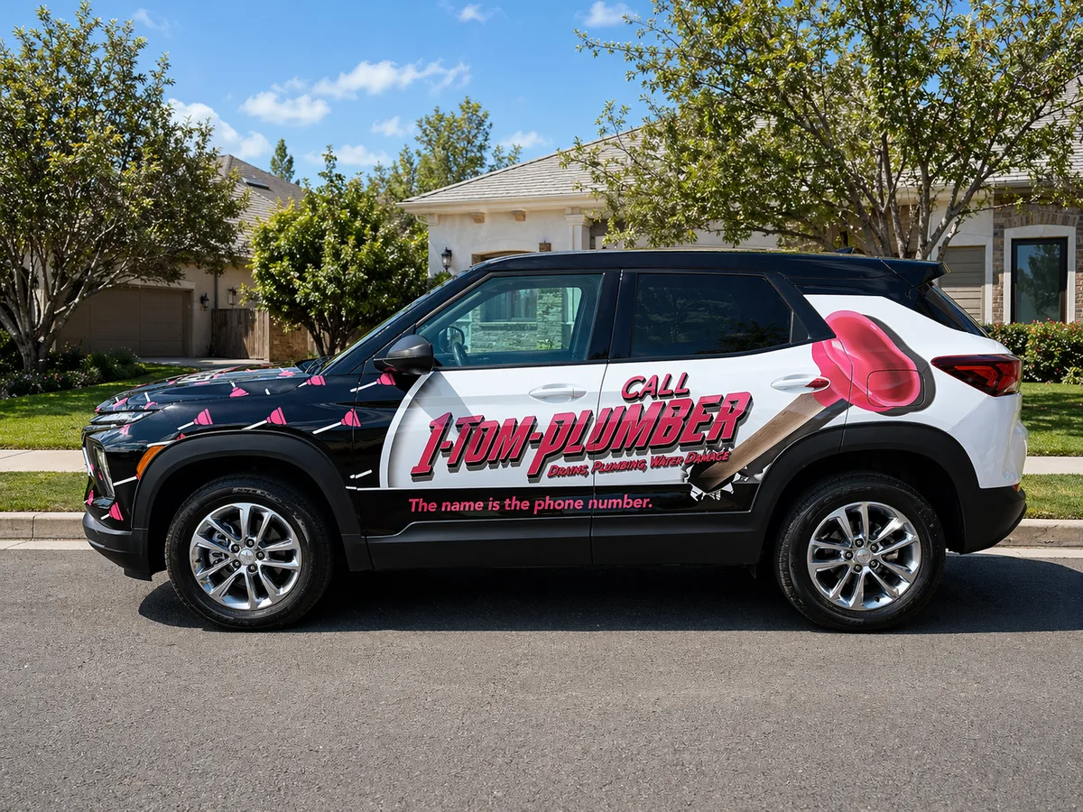 Full wrap on a Chevrolet Trailblazer SUV
