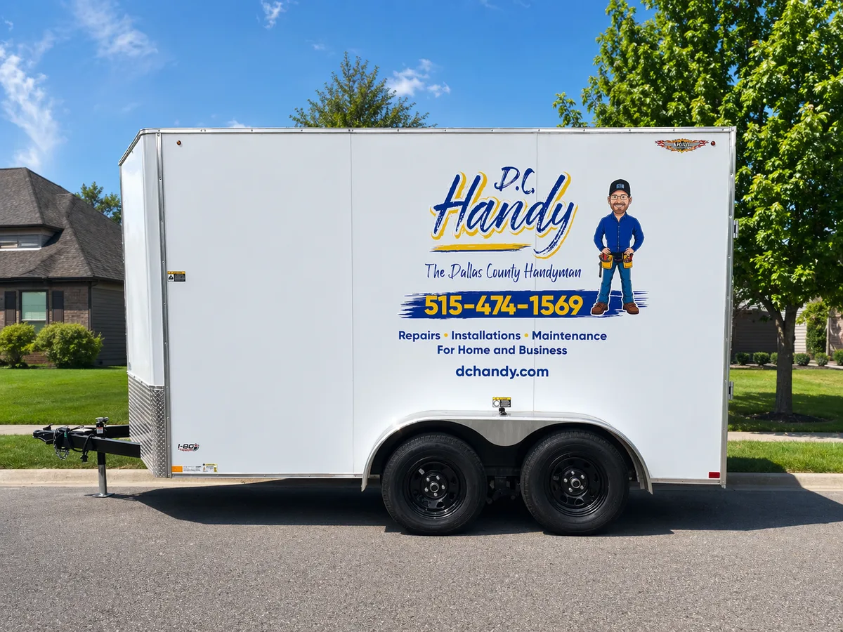Spot graphics on an I-80 trailer in Waukee, IA