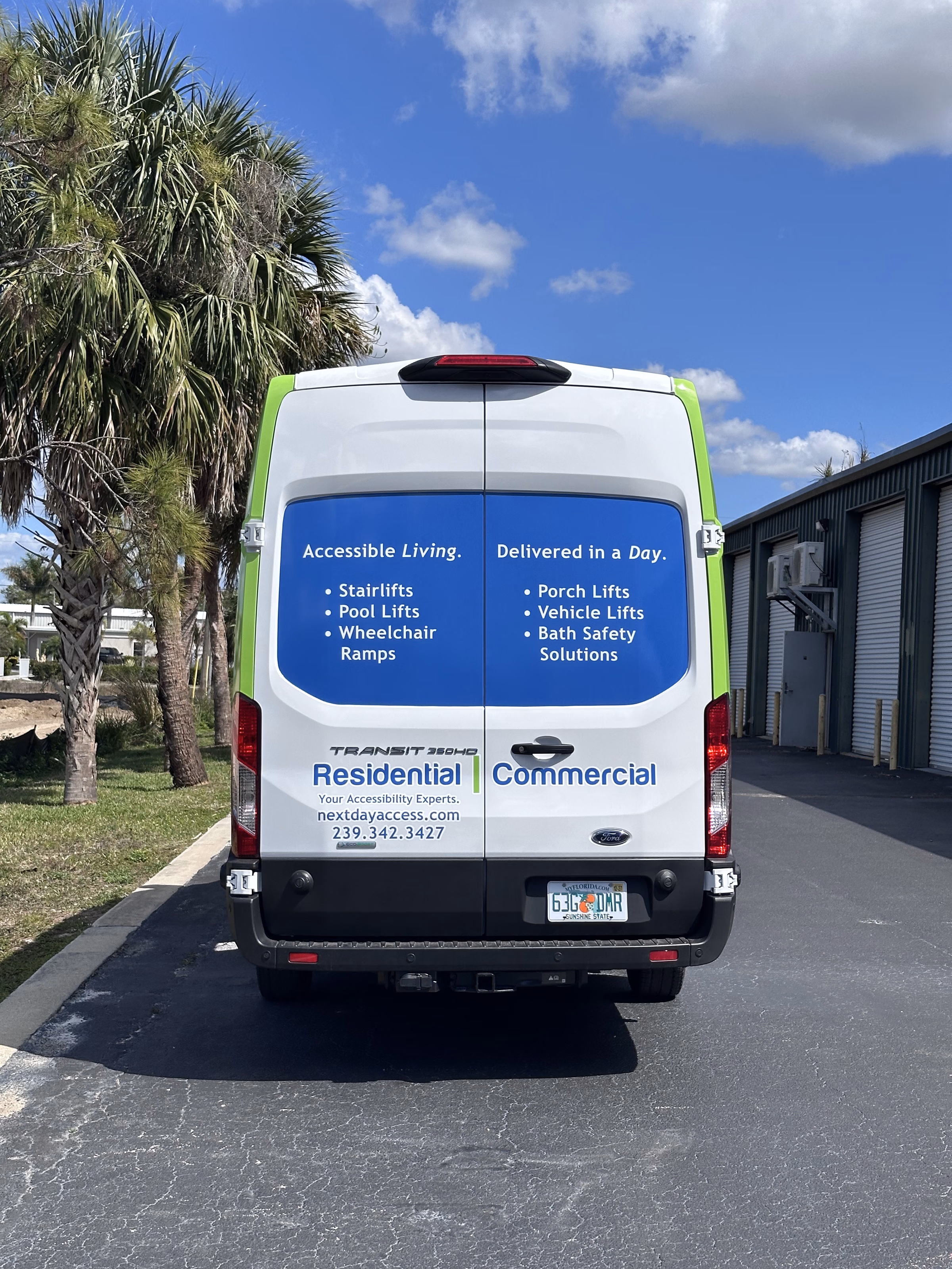 Next Day Access vehicle wrap in Fort Myers, FL