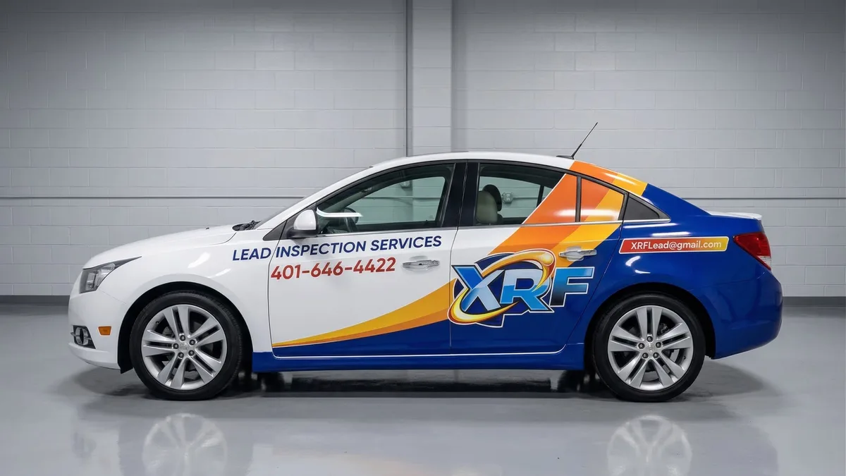 Partial wrap on a Chevrolet Cruze car in Cranston, RI