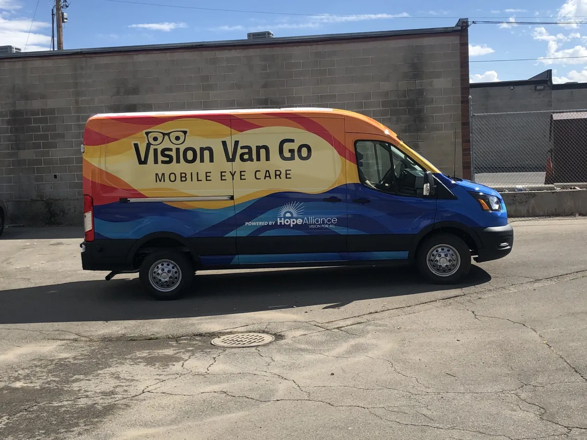 Full wrap on a Ford Transit van in Park City, UT