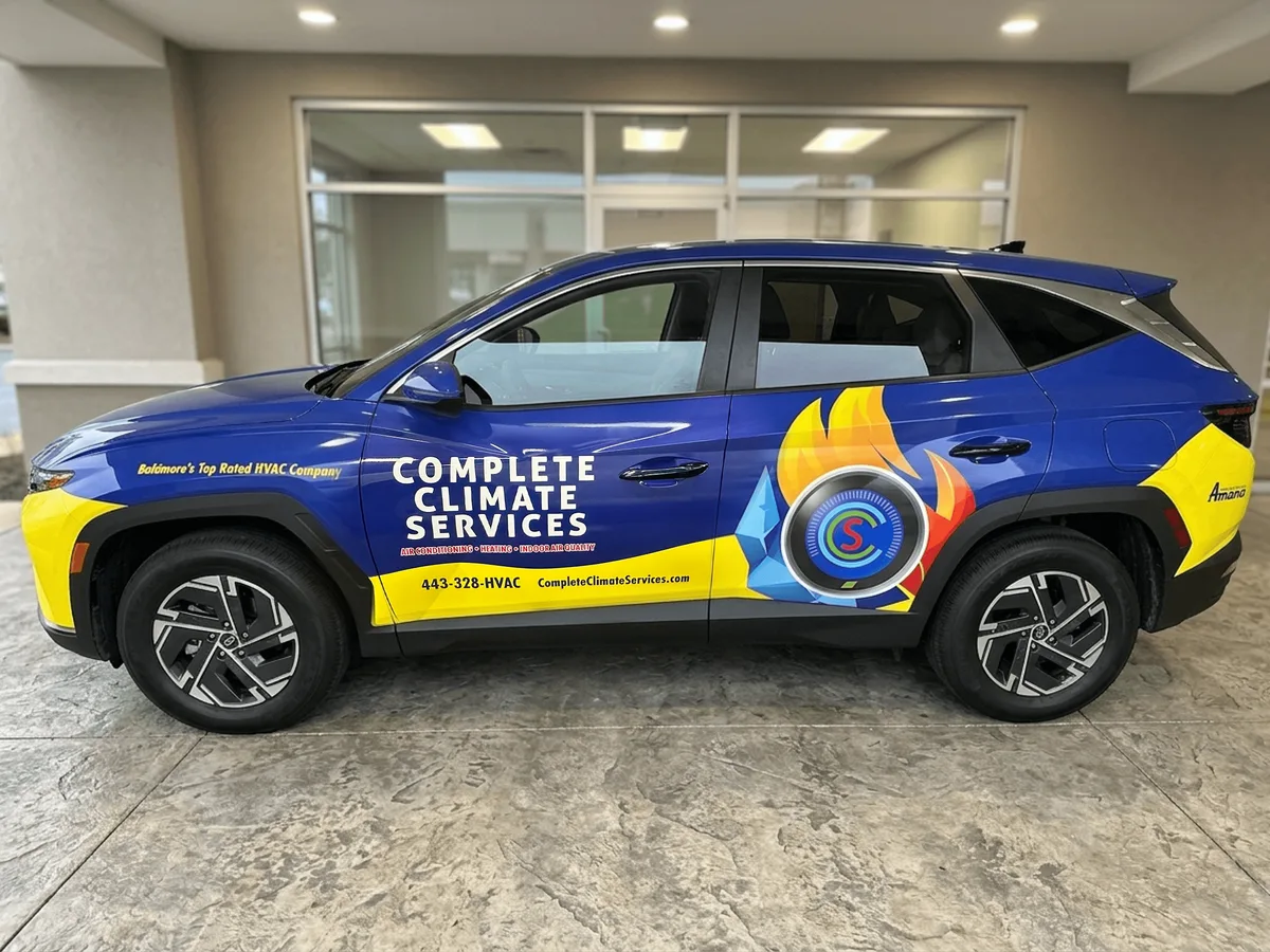 Full wrap on a Hyundai Tucson SUV in Baltimore, MD