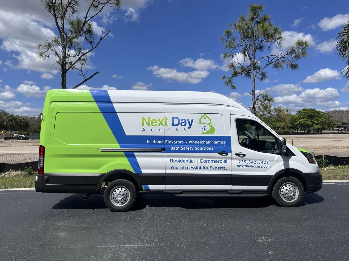 Full wrap on a Ford Transit van in Fort Myers, FL