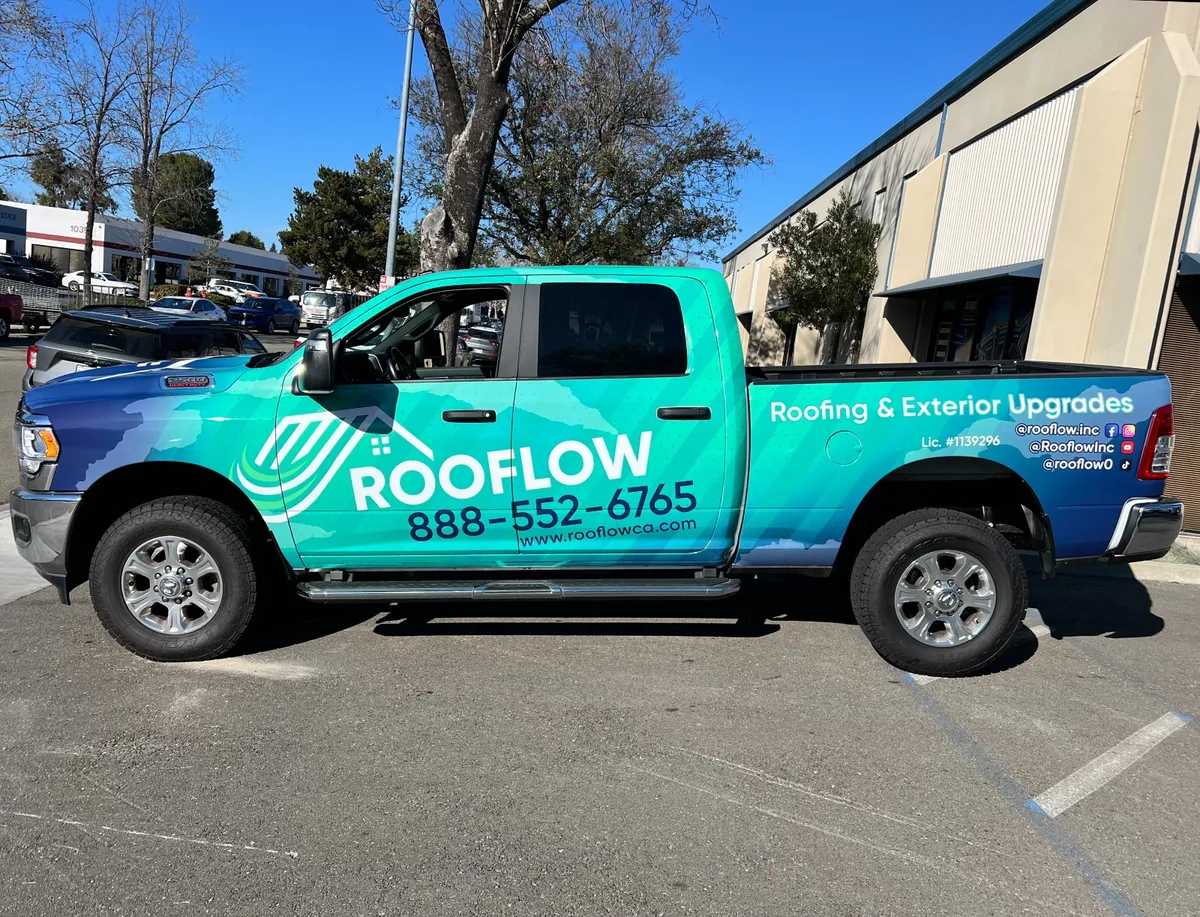 Full wrap on a RAM 2500 truck in Pleasanton, CA