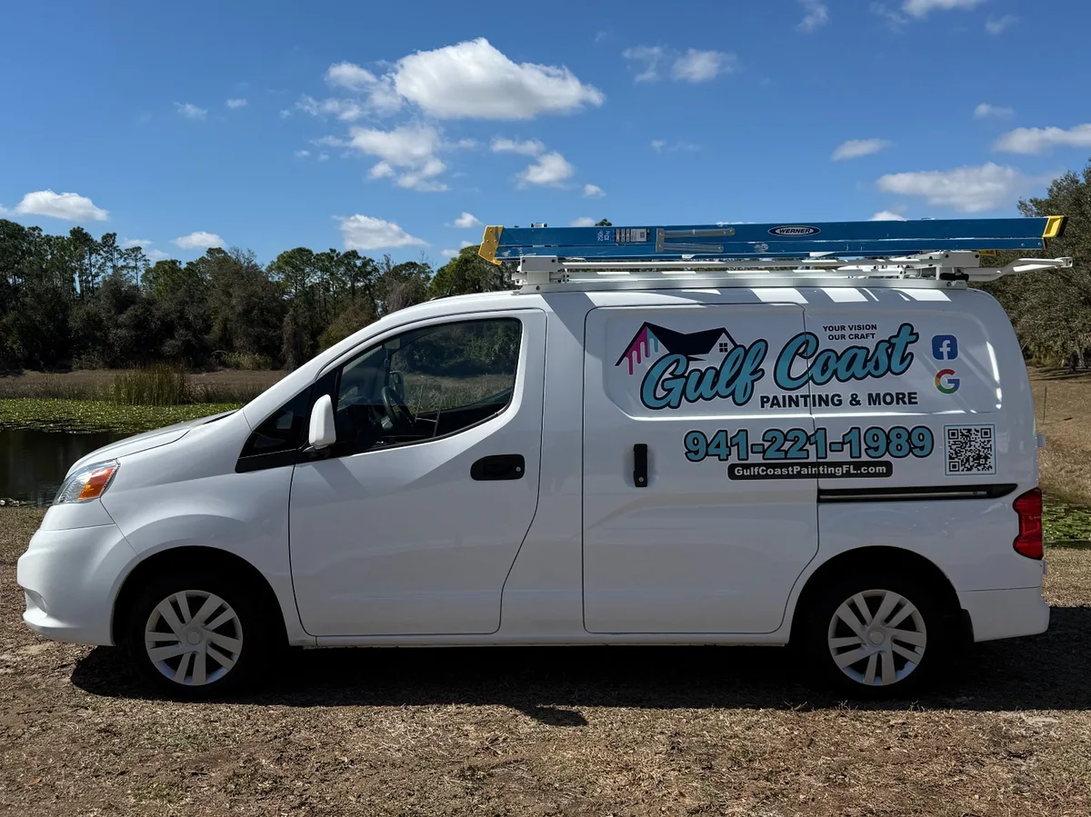 Spot graphics on a Nissan NV200 van in North Port, FL
