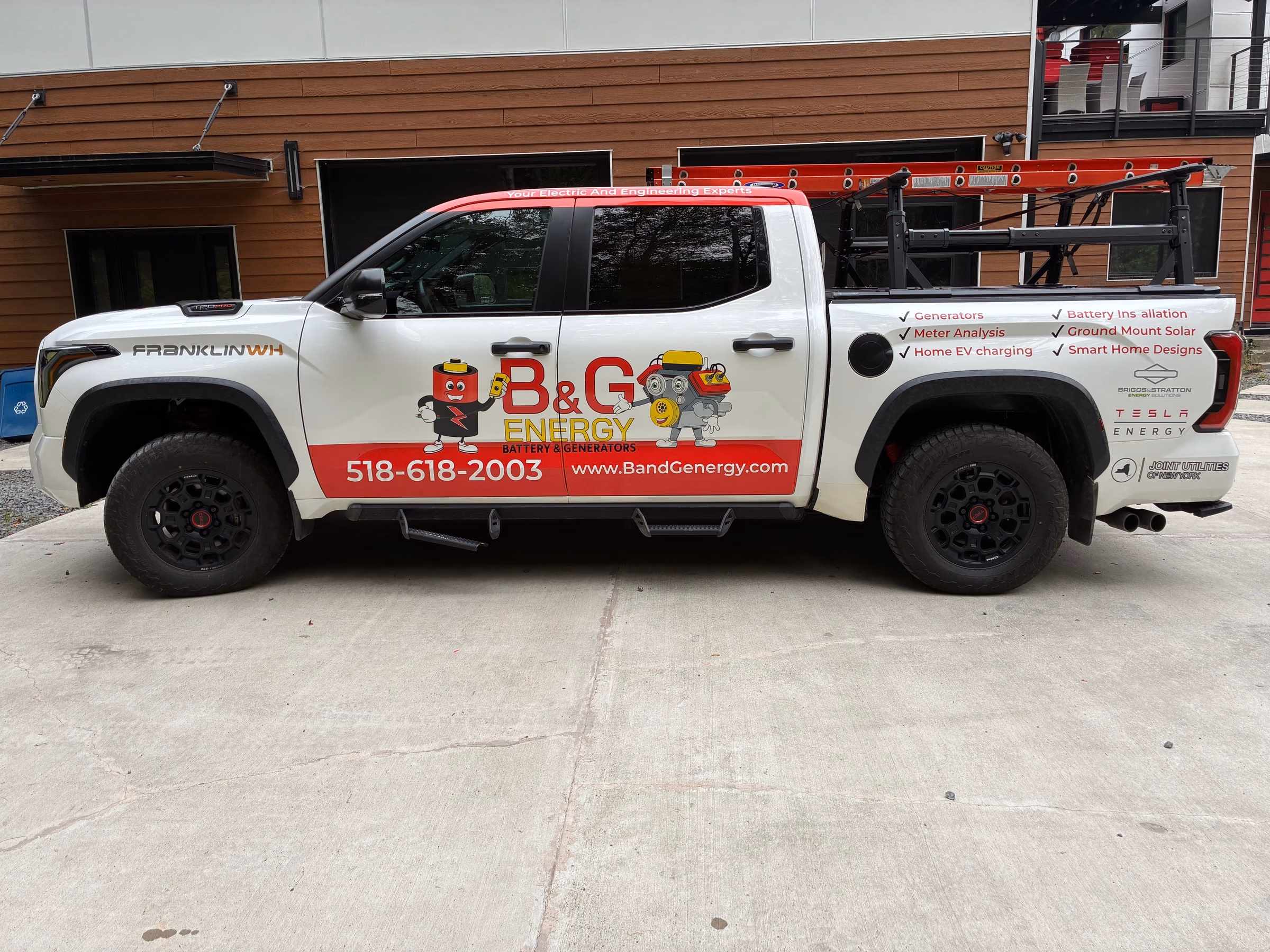 B&G Energy vehicle wrap in Monticello, NY