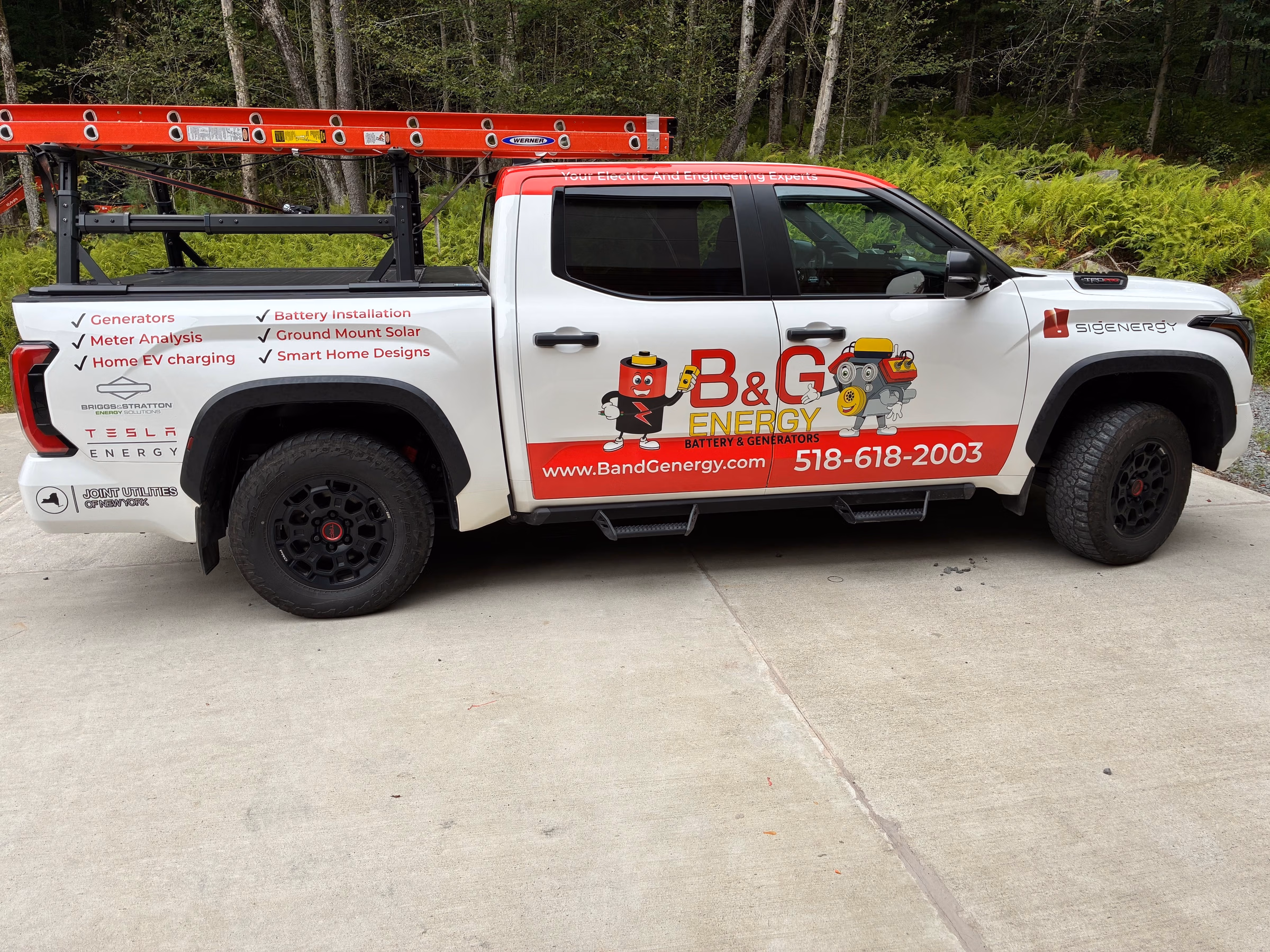 B&G Energy vehicle wrap in Monticello, NY