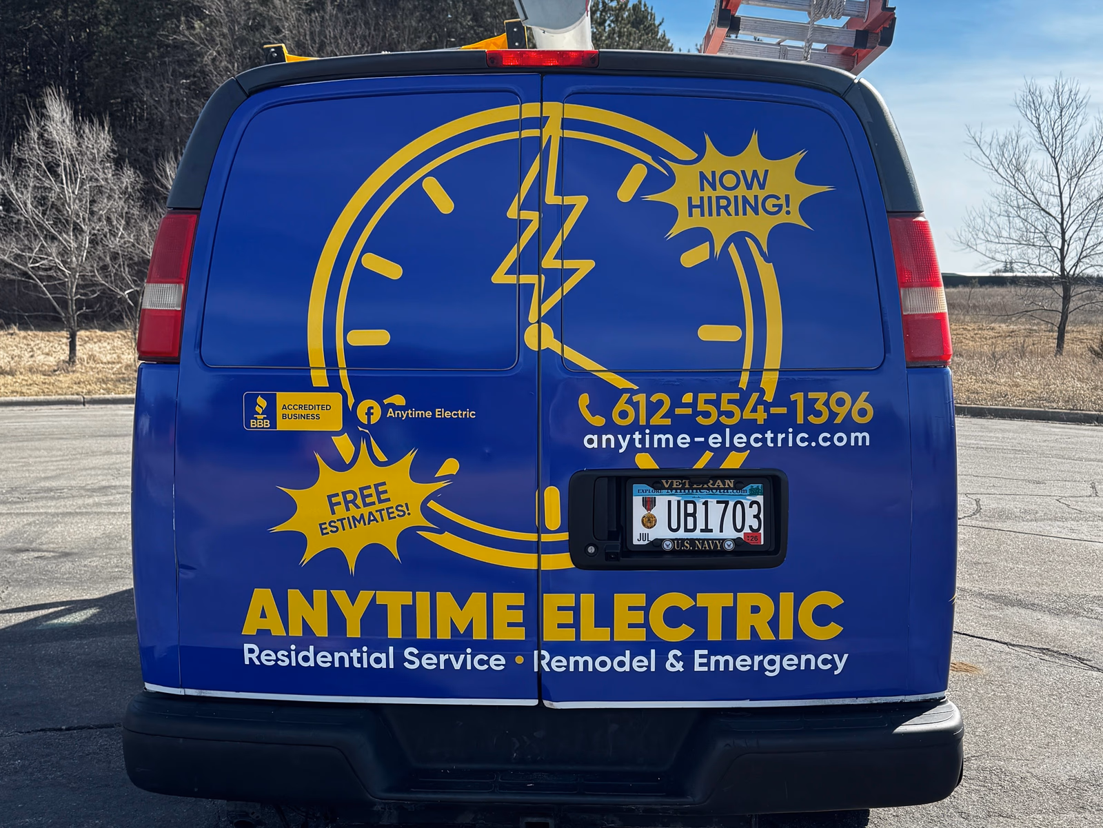 Anytime Electric vehicle wrap in Minneapolis, MN