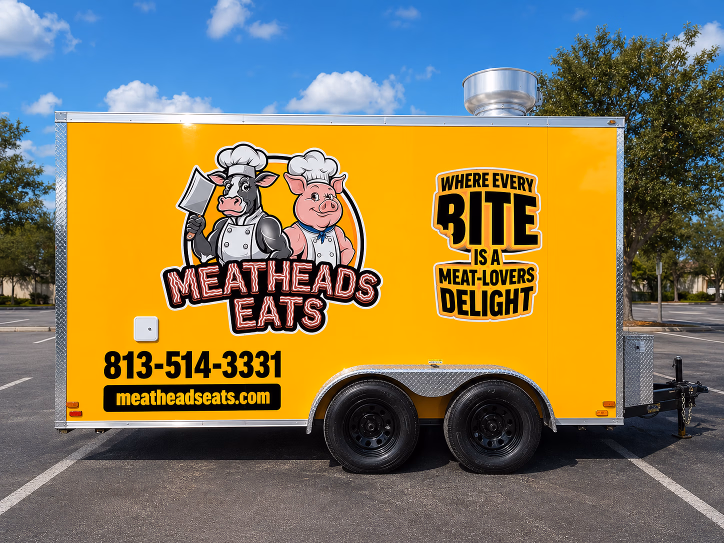 Meatheads Eats vehicle wrap in Valrico, FL