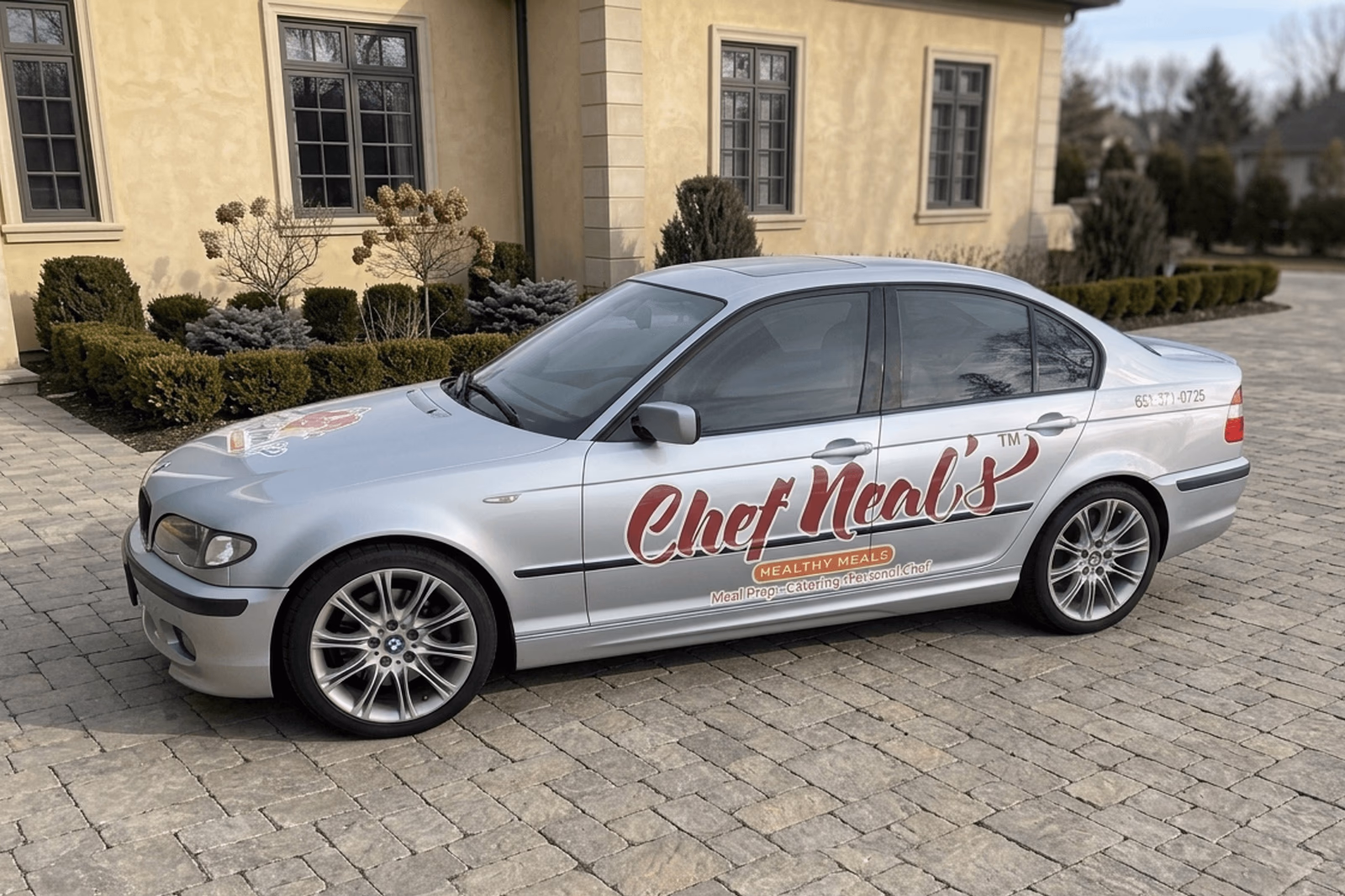 Chef Neal's Healthy Meals vehicle wrap in St. Paul, MN