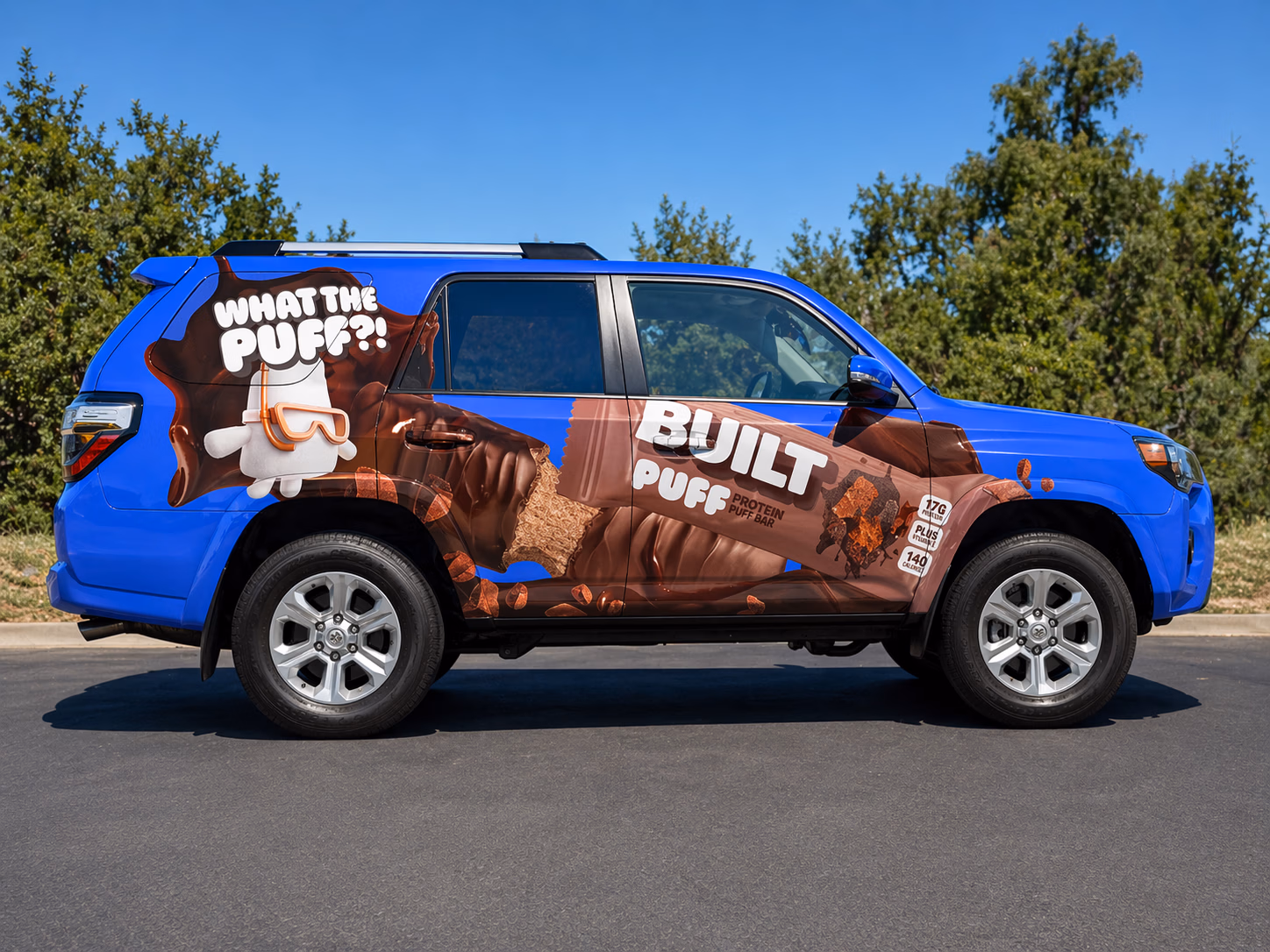 Built Puff vehicle wrap in Trenton, NJ
