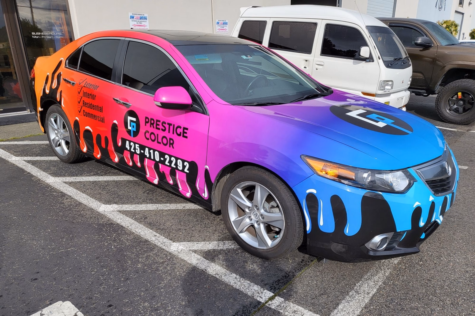 Prestige Color vehicle wrap in Seattle, WA