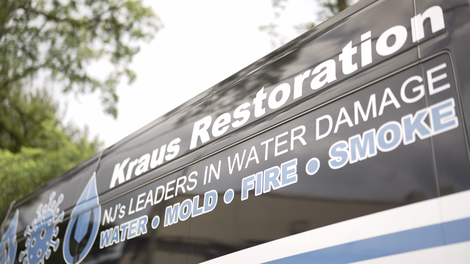 Kraus Restoration vehicle wrap in Newark, NJ