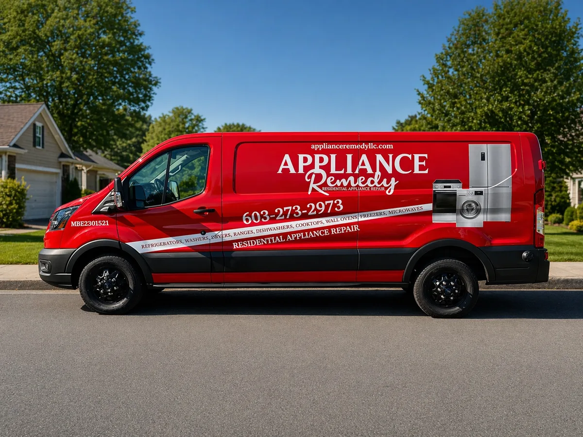 Full wrap on a Ford Transit van in Alton, NH